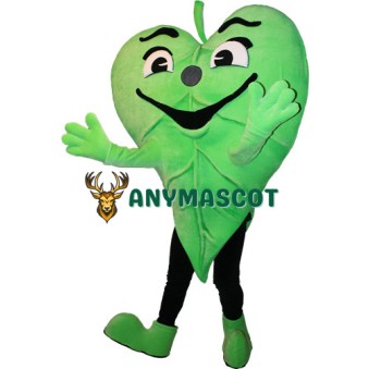 Happy Lightweight Leaf Mascot Costume