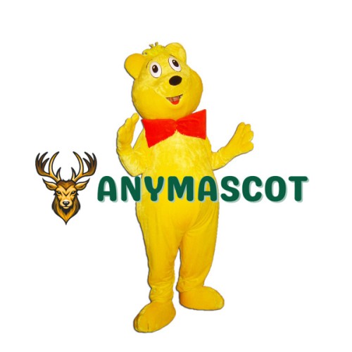 Yellow Lightweight Bear Mascot Costume
