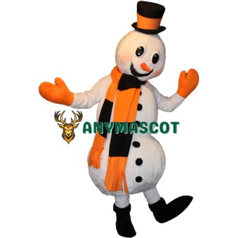 Happy Lightweight Snowman Mascot Costume