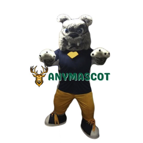 Power Furry Bulldog Mascot Costume