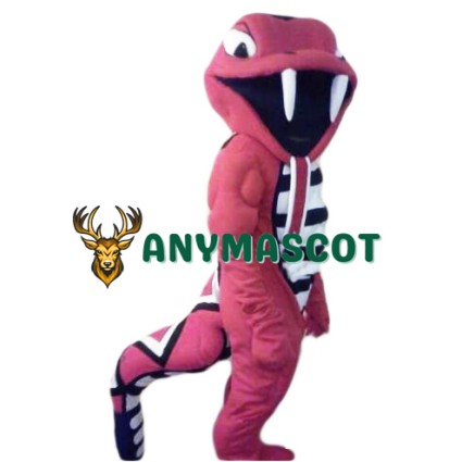 Fierce Red Cobra Mascot Costume