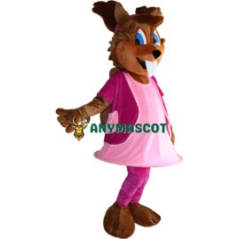 Girl Squirrel Mascot Costume