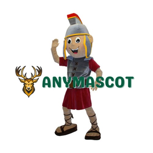 Happy Spartan Trojan Knight Mascot Costume