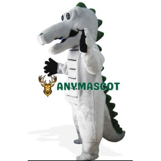 Grey Crocodile Mascot Costume