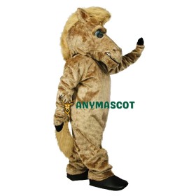Brown Furry Horse Mascot Costume
