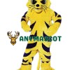 Yellow Wildcat Mascot Costume