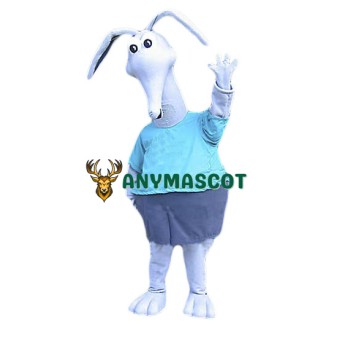White Aardvark Mascot Costume
