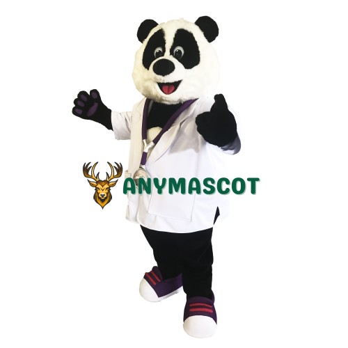 Doctor Panda Mascot Costume