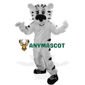 Sport Lightweight White Tiger Mascot Costume