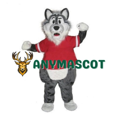 Lovely Grey Wolf  Mascot Costume