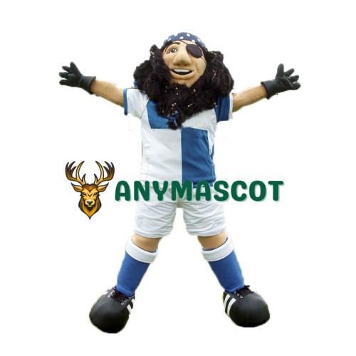 Sport Pirate Captain Mascot Costume