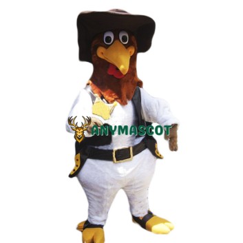 Police Rooster Mascot Costume