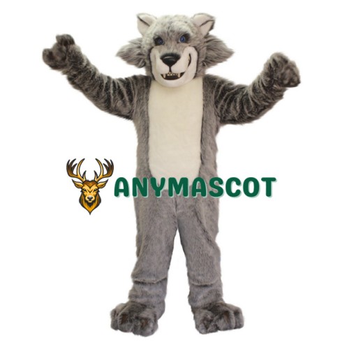 Gray Wolf Mascot Costume