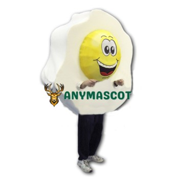 Big Fried Egg Mascot Costume