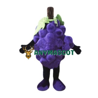 Purple Grape Mascot Costume