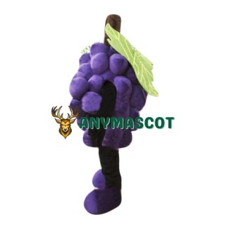 Purple Grape Mascot Costume
