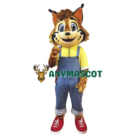 Friendly Wildcat Mascot Costume