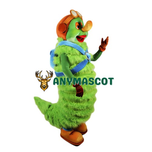 Green Caterpillar Mascot Costume