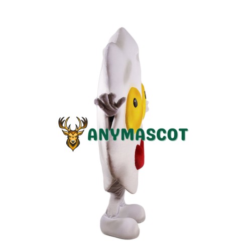 Fried Egg Mascot Costume