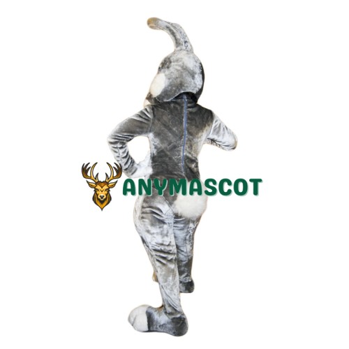 Black White Pink Rabbit Mascot Costume