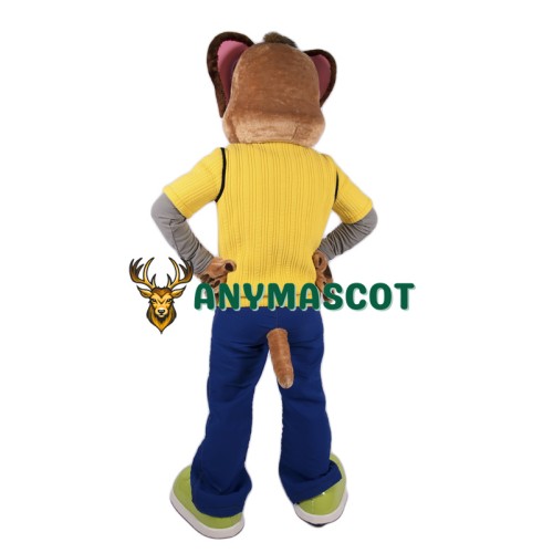 College Puppy Dog Mascot Costume