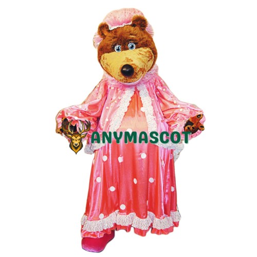 Cute Female bear Mascot Costume