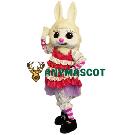 Fashion White Rabbit Mascot Costume