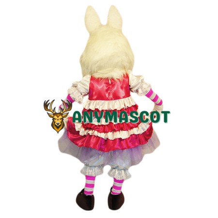 Fashion White Rabbit Mascot Costume