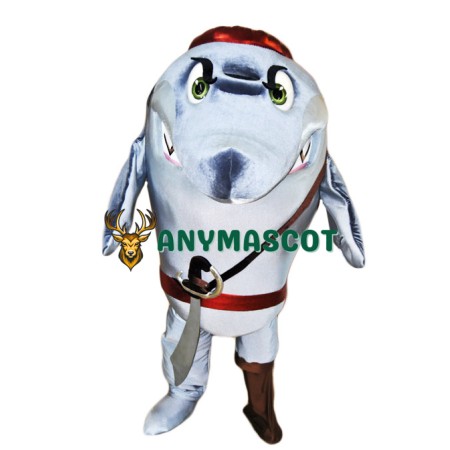Pirate Shark Mascot Costume