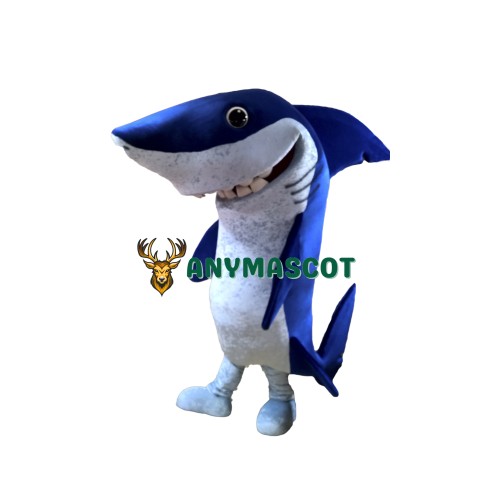 Professional Quality Blue Shark Mascot Costume