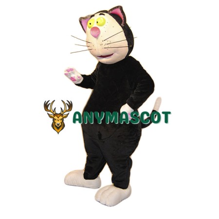 Funny Black Cat Mascot Costume
