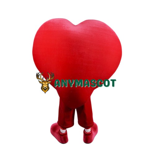 Super Cute Red Heart Mascot Costume