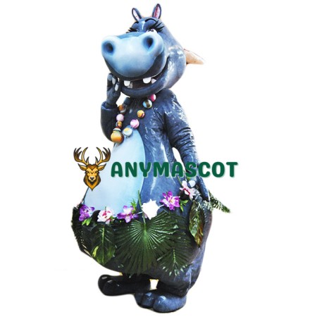 Beautiful Hippopotamus Mascot Costume