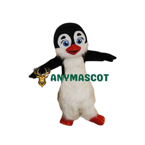 Cute Furry Penguin Mascot Costume