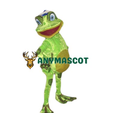 Smiling Frog Mascot Costume