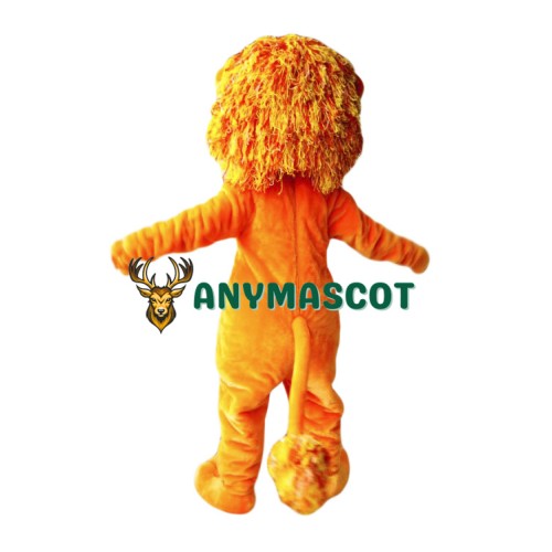 Smiling Lion Mascot Costume