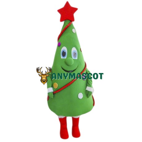 Happy Lightweight Christmas Tree Mascot Costume