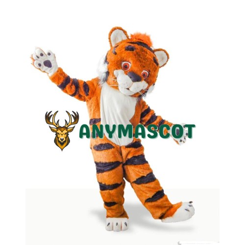 Cute Furry Tiger Mascot Costume