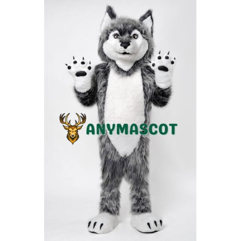 Super Cute Wolf Mascot Costume