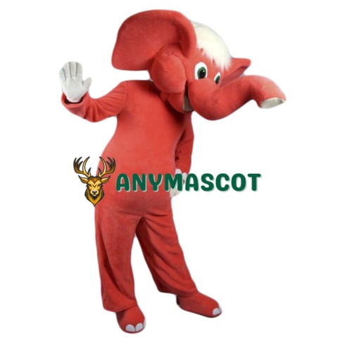 Red Elephant Mascot Costume