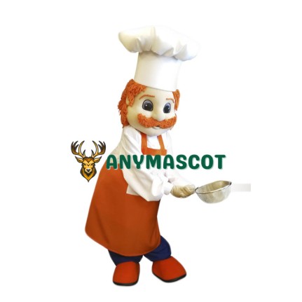 Lightweight Chef Man Mascot Costume