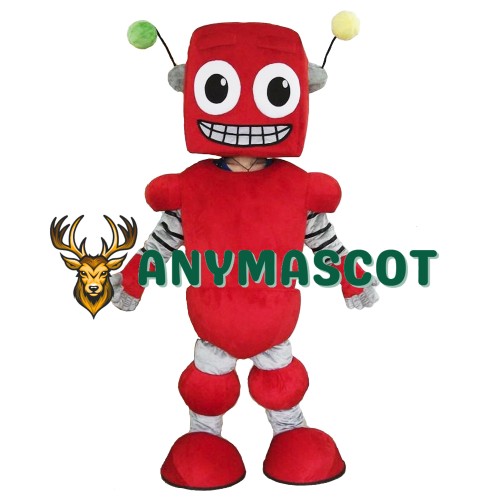 Red Robot Mascot Costume