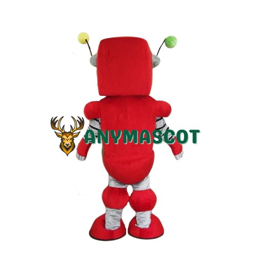 Red Robot Mascot Costume