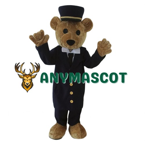 Adult Police Teddy Bear Mascot Costume