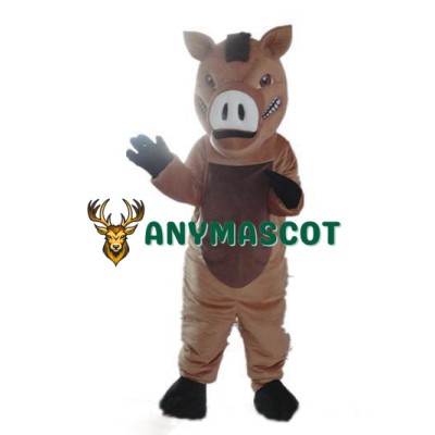 Brown Boar Mascot Costume
