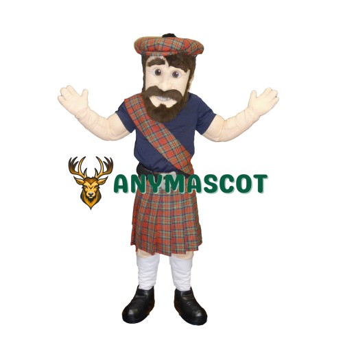 Happy Lightweight Highlander Mascot Costume