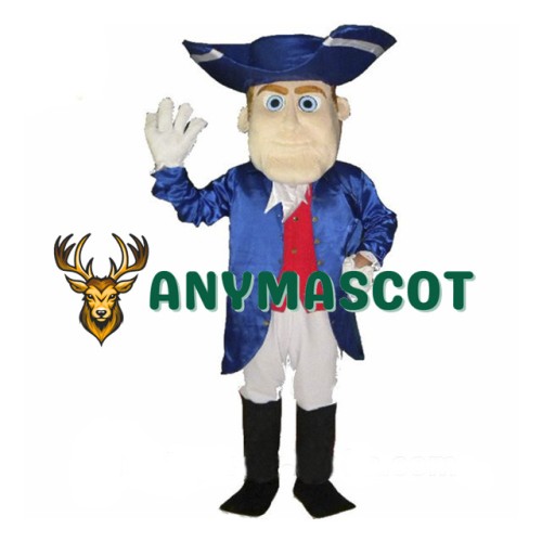 Friendly Lightweight Patriot Mascot Costume