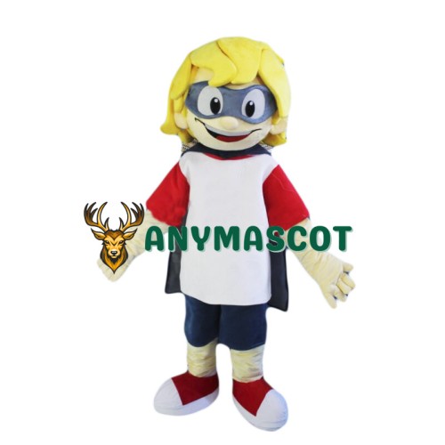 Yellow Hair Boy Mascot Costume