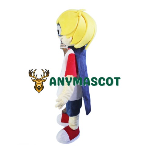Yellow Hair Boy Mascot Costume