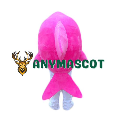 Cute Pink Shark Mascot Costume